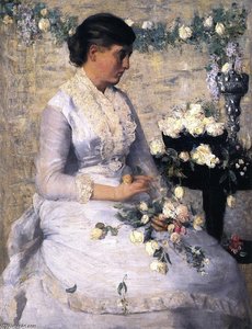 Flora (also Known As Carrie Mansfield Weir) — Julian Alden Weir