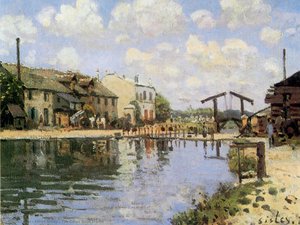 The Canal Saint Martin — Alfred Sisley, Impressionist Landscape