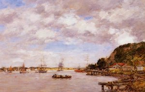 Bordeaux, A Cargonne Larmont — Eugène Louis Boudin