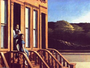 Sunlight On Brownstones , The Brooklyn Museum, — Edward Hopper