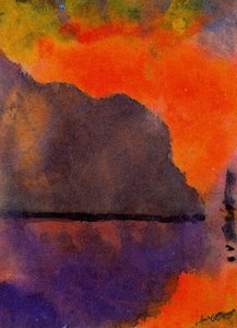Life By The Sea (in Evening Light) — Емил Нолде, Expressionism