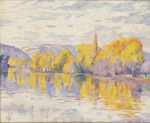 Bords De Seine À L'automne — Georgette Agutte