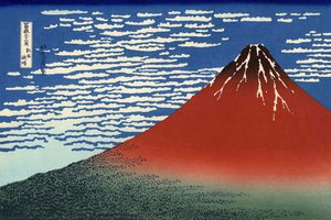 Fuji, Mountains In Clear Weather (red Fuji) — Katsushika Hokusai, Ukiyo-e