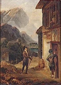 Le Duc D'orleans (louis Philippe) Demandant L'hospitalite Aux Religieux Du Petit Saint Bernard (1794) — Emile Jean Horace Vernet