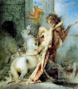 Diomedes Devoured By His Horses - Übersetzung Deutsch: Diomedes Von Seinen Pferden — Gustave Moreau, Symbolist Painting
