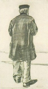 Orphan Man With Cap, Seen From The Back — Vincent Willem Van Gogh, Expressionism