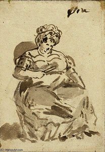 Flore, Mistress Of A Public House In Toulon — Constantin Guys