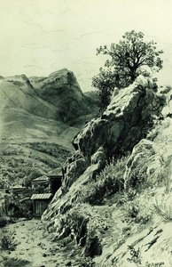 In The Mountains Near Gurzuf — Ivan Ivanovich Shishkin