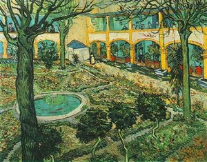 Der Innenhof Des Hospitals In Arles — Vincent Willem Van Gogh, Post-impressionismus