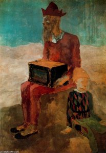 Organillero Und Kleines Arlequín — Pablo Picasso