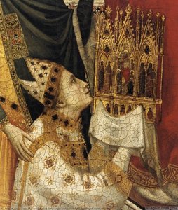 El Tríptico De Los Stefaneschi: Elías Sentado (detalle) — Giotto Di Bondone, Early Renaissance
