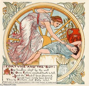 Fortune And The Boy — Walter Crane