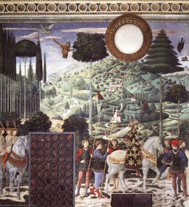 Procession Of The Magus Melchior (detail) — Benozzo Gozzoli