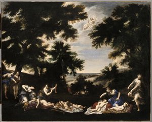 Les Amours Désarmés, Dit Aussi À Tort La Terre — Francesco Albani (l'albane), Baroque Painting