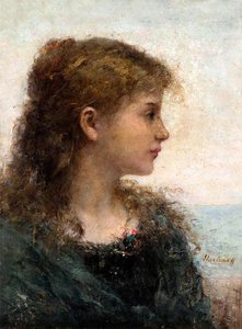 Portrait Of A Young Girl (15) — Alexei Alexeievich Harlamoff