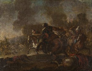 North African Battle Scene — Жак Куртуа