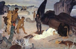 Repose On The Flight Into Egypt — Glyn Warren Philpot