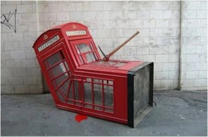 London Telephone Box — Banksy