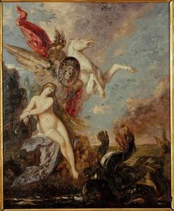 Andromède (avec Cadre) — Gustave Moreau, Symbolist Painting