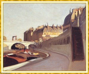 Le Quaides Grands Augustins — Edward Hopper, Realist Urban Scene
