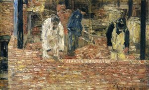 The Bricklayers — Frederick Childe Hassam
