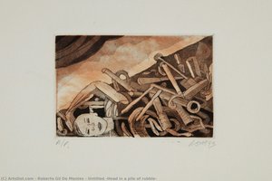 Untitled (Head in a pile of rubble)