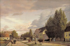 View Of A Street In Østerbro Outside Copenhagen. Morning Light — Kristjen Kube