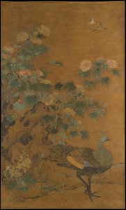 Peahen And Hibiscus — Bian Wenyu Sheng Maoye And Others