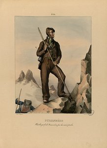 Charlet, Guide De Ramond, Au Pic Du Mont Perdu — Edouard Pingret