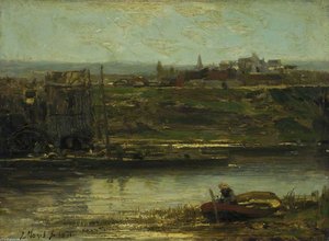 The Watermill, Bougival — Jacob Henricus Maris