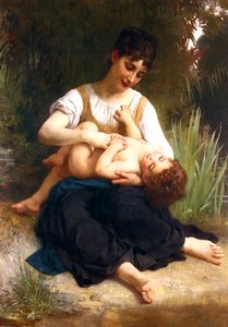 Girls And Children (mi-corps) — William-adolphe Bouguereau