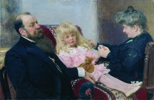 The Delarov Family Portrait — Ilya Yefimovich Repin