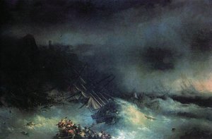 Tempest. Shipwreck Of The Foreign Ship — Ivan Konstantinovich Aivazovsky