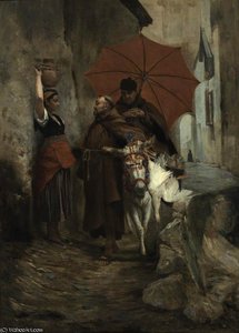 The Distraction — Jehan Georges Vibert