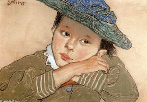 Girl In A Blue Hat — Stanislaw Wyspianski