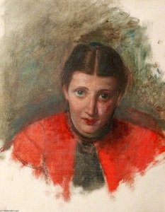 The Artist's Wife in a Red Cape