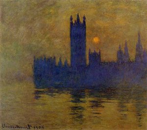 Houses Of Parliament, Sunset 02 — Claude Monet