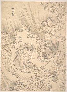 La Ola — Katsushika Hokusai, Impressionistic Style