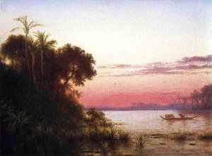 Sunset On The Guayaquil — Louis Remy Mignot