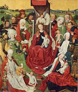 Dortmund Propsteikirche, Derick Baegert Altarbild, Linke Tafel