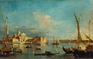 Venice San Giorgio Maggiore With The Giudecca — Francesco Lazzaro Guardi, Impressionistic Twilight