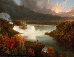 Fernansicht Der Niagarafälle — Thomas Cole