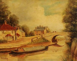 The Canal Bridge And 'grand Junction Arms', North Hyde Lane, Southall — Ernest A. L. Ham, Contemporary Realism