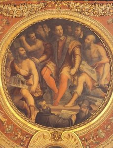 Cosimo I De Medici Surrounded By His Architects, Engineers And Sculptors — Giorgio Vasari, Late Renaissance Mannerism