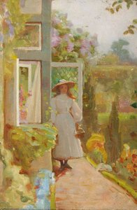 Girl In A Summer Garden — Benjamin Haughton