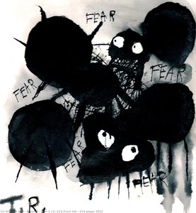 Fear 2 15×21cm Ink ×paper 2022 — Thomas Riesner