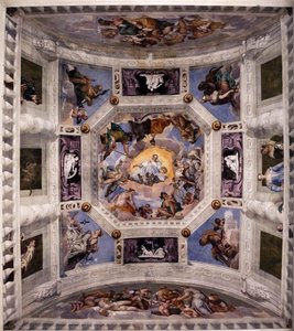 Ceiling Of The Sala Dell'olimpo — Paolo Veronese, Late Renaissance Mannerism