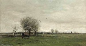 Cows In A Dutch Polder Landscape — Willem Maris