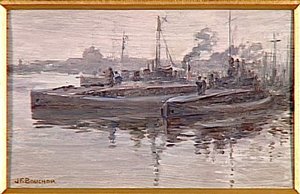 Les Sous Marins. Dunkerque, Décembre 1916 — Joseph-félix Bouchor