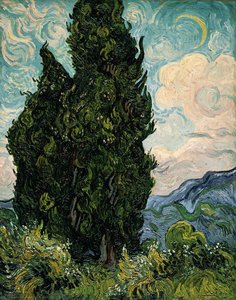 Cypresses — Vincent Willem Van Gogh, Post-impressionism